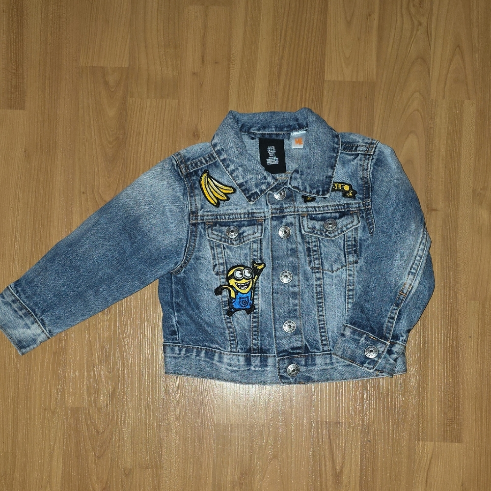 GAP Kids Blue Denim Jacket with Fun Patches